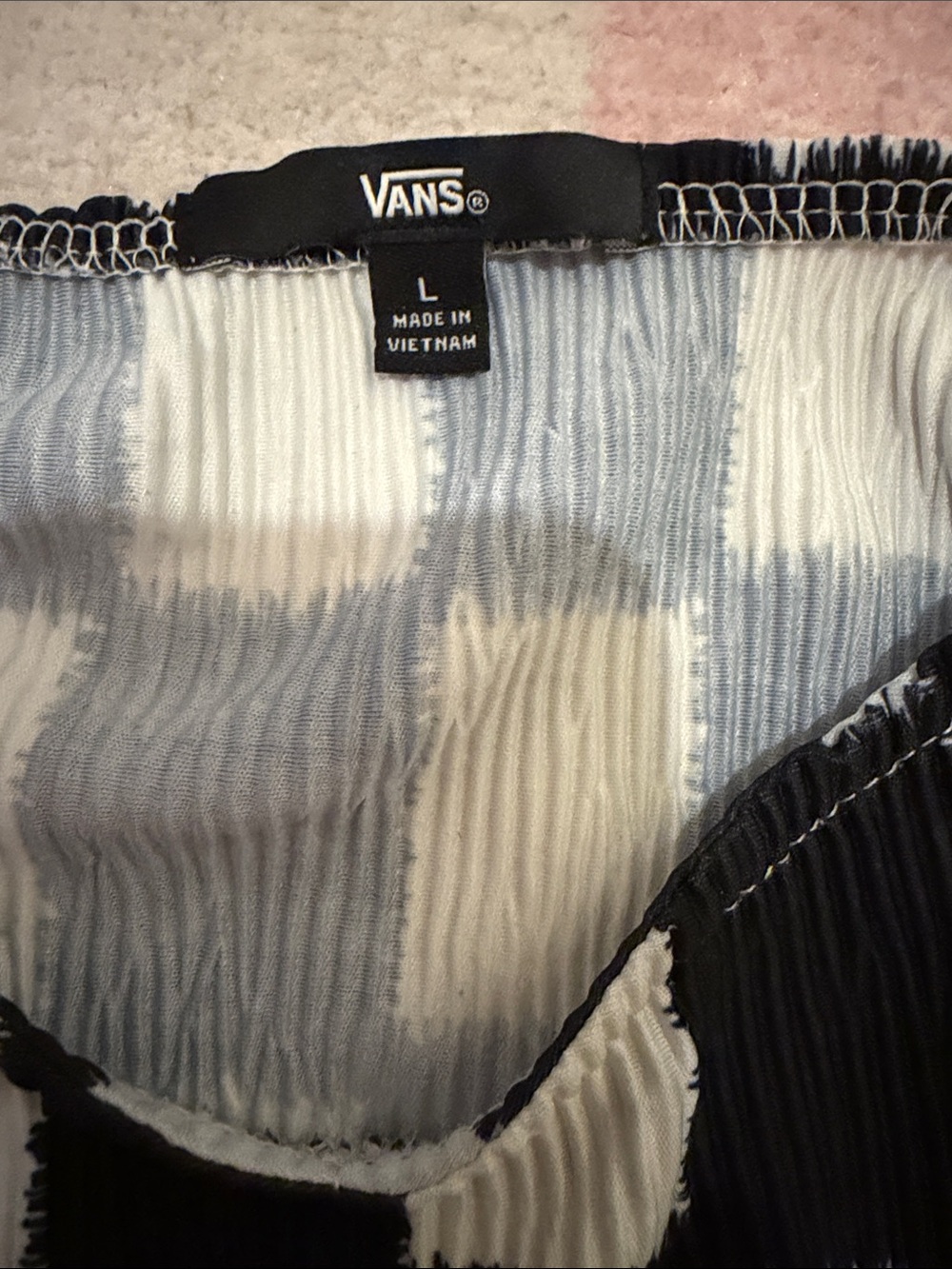 Vans Black & White Checkerboard Cropped Camisole - Picture 2 of 2